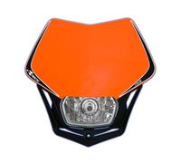 MASCHERINA HEADLIGHT V-FACE RTECH UNIVERSALE ARANCIONE-NERA
