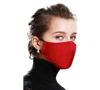 Mascherina in cotone con filtro sostituibile - Rossa