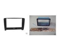 Mascherina kit monitor autoradio telaio doppio 2 Din per AUDI TT dal 2007 in poi