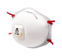 3M 8833 Ffp3 Respiratore Monouso, Confezione Da 10, Fumo