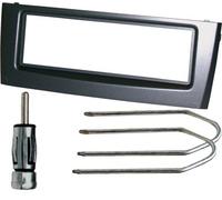 Mascherina montaggio radio 1 DIN, KIT chiavette spinotto antenna. Mascherina colore ANTRACITE.