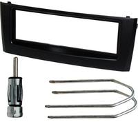 Mascherina montaggio radio 1 DIN, KIT chiavette spinotto antenna. Mascherina colore NERO.