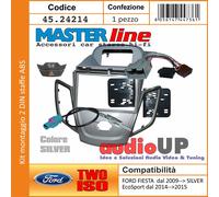 MASCHERINA MONTAGGIO RADIO FORD FIESTA 2009-> KIT STAFFE, TASTO FRECCE, CABLAGGI
