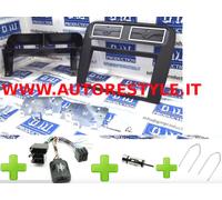 MASCHERINA NERA COMANDI AL VOLANTE AUTORADIO NAVIGATORE GPS 2 DIN GRANDE PUNTO