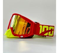 MASCHERINA OCCHIALI DA CROSS ENDURO DH MTB LENTE SPECCHIATA ORO ARGENTO BLU MOTO