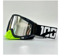 MASCHERINA OCCHIALI DA CROSS ENDURO DH MTB LENTE SPECCHIATA ORO ARGENTO BLU MOTO
