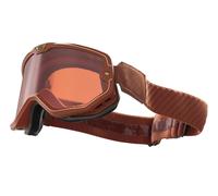 MASCHERINA OCCHIALONI VINTAGE RETRO CAFE RACER ORIGINE FLORENCE GROOVY BROWN