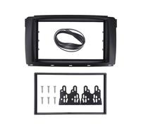 Mascherina per autoradio 2 DIN, cornice per navigazione con CD e DVD, radio stereo, compatibile con Mercedes SMART, compatibile con due (BR451) 2007-2010