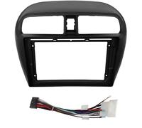Mascherina Per Autoradio Da 9 Pollici Con Lettore Stereo Android Pannello Per Unità Principale 2 DIN DVD Per MITSUBISHI Per Attrage 2012-2018 POMPOMPUR(Matte an cord)