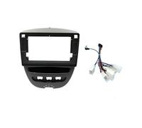 Mascherina per autoradio Mascherina Autoradio 10.1" Per Citroen C1 Per Peugeot 107 2005-2014, Lettore MP5 Stereo, Pannello 2DIN Per Unità Principale(Frame Cable)