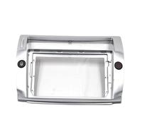 Mascherina per autoradio Per Citroen Per C-Quatre 2004-2009, Pannello Di Controllo Con Schermo Grande Da 9 Pollici, Montaggio Su Cruscotto, 2 DIN(Argento)