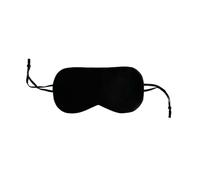 Mascherina per dormire Summer Thin Eye Mask Adult Soft Blindfold Smooth Eyeshade For Sleeping Travel Yoga Elastic Band Mascherina per dormire seta(Black,2pcs)