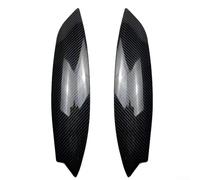 Mascherina per faro anteriore per Golf MK5 GTI R (2005 - 2007), ABS nero lucido/effetto carbonio, 38 x 8,3 cm, decorazione leggera, facile da installare, set da 2 pezzi per uno stile migliorato