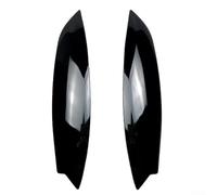 Mascherina per faro anteriore per Golf MK5 GTI R (2005-2007), in ABS nero lucido/effetto carbonio, 38 x 8,3 cm, decorazione leggera, facile da installare, set da 2 pezzi per uno stile migliorato (nero
