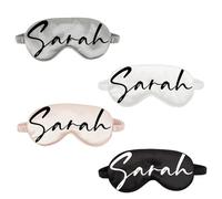 Mascherina per gli occhi personalizzata per dormire Maschera per dormire personalizzata Design Your Own Picture Text Logo Morbido Benda Regolabile per Uomini Donne Casa Viaggio Uffici