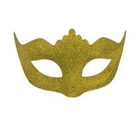 Mascherina per il viso per Mardi Gras, mezza faccia, per feste in maschera, accessori per costume di Halloween, per Natale, platino