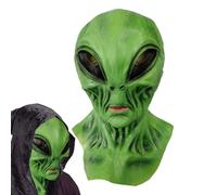 Mascherina per il viso spaventosa, mostro mmask verde raccapricciante, accessorio leggero per travestimenti, decorazione per eventi a tema, pezzo per costume a testa, adatto per feste in