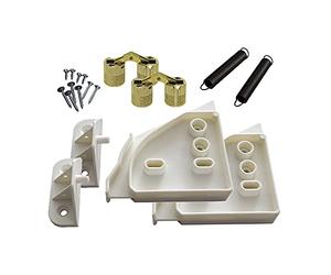 Mascherina per lavastoviglie bianca con cerniera di inserimento, 2 pezzi ciascuno