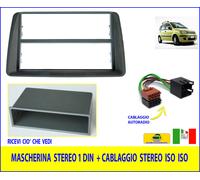 Mascherina per Panda Autoradio 169 2003>2011 Radio Stereo Adattatore Cablaggio