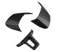 Mascherina per volante per Golf 6, Bora e modelli dal 2009 al 2014, accessorio interno in plastica con struttura in fibra di carbonio
