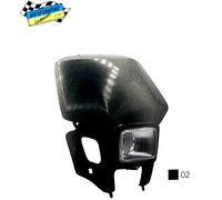 Mascherina Portafaro CEMOTO Nera Completa Per Honda XR Headlight