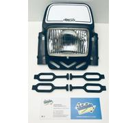 Mascherina Portafaro CEMOTO Completa +Elastici Enduro/Trial Verde Fluo Headlight