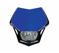 Mascherina portafaro moto cross enduro V-Face blu Racetech fanale faro a V RTech