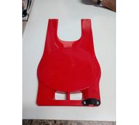 MASCHERINA PORTANUMERO ANTERIORE UNIVERSALE ROSSA CON PASSAFILO