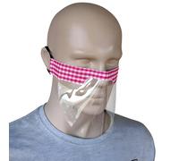 Mascherina Protettiva in Plastica - Cubi / Rosa