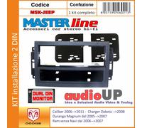 Masterline Mascherina radio 1 DIN per Chrysler PT Cruiser dal 2006 in poi