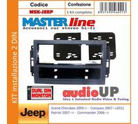 Masterline Mascherina radio 1 DIN per Chrysler PT Cruiser dal 2006 in poi
