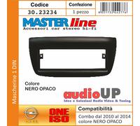 MASCHERINA RADIO 1 DIN PER OPEL COMBO 2012 A 2015 ADATTATORE COLORE NERO OPACO