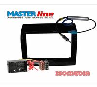 MASCHERINA RADIO 2 DIN COMPATIBILE CITROEN JUMPER 2011 A 2014 + KIT CONNETTORI