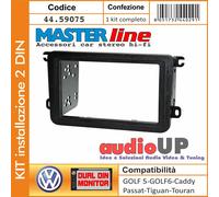 MASCHERINA RADIO 2 DIN POLO DAL 2009 AL 2014 STAFFE FISSAGGIO IN ABS