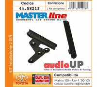 MASCHERINA RADIO 2 DIN KIT STAFFE FISSAGGIO STEREO PER ECHO. ADATTATORE DUE DIN