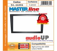 MASCHERINA RADIO 2 DIN OPEL VIVARO 2001 A 2010 STAFFE + CORNICE RADIO CINESE