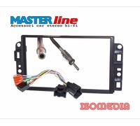 KIT MASCHERINA RADIO 2 DIN + CONN. ISO + CONN. ANTENNA CHEVROLET CAPTIVA 2006->