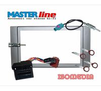 MASCHERINA RADIO 2 DIN FORD GALAXY CHIAVI RADIO + CONNETTORE ISO + CONN. ANTENNA