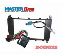 MASCHERINA AUTORADIO 2 DIN MERCEDES CLASSE C S 203 DAL 2004 AL 2007 DOPPIO DIN