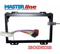 MASCHERINA RADIO 2 DIN FORD FIESTA 2002>2005 CON CONNETTORE ISO E CONN. ANTENNA