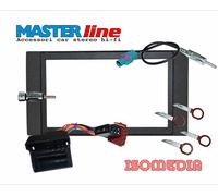 MASCHERINA RADIO 2 DIN FORD FIESTA 2006>2008 CHIAVI RADIO + CONN ISO + CONN. ANT