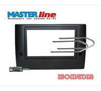 Mascherina radio DUE DIN, kit con chiavette estrazione radio e spinotto antenna, montaggio stereo DOPPIO DIN FIAT PANDA dal 2003 al 2011. Vedere la sezione "DESCRIZIONE" per compatibilità veicoli.