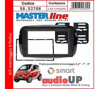 MASCHERINA RADIO SMART FOR TWO 2015 AL 2018 PER STEREO DA 6,2" - 7" CINESE - 9".