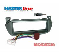 MASCHERINA AUTORADIO 1 DIN NISSAN PIXO KIT CON SPINOTTO ANTENNA E CONNETTORE ISO