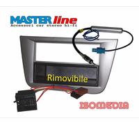 MASCHERINA RADIO 1 DIN SEAT LEON 2005 AL 2009. CONNETTORE ISO E ADATT. ANTENNA
