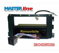 MASCHERINA RADIO UN DIN PER SMART FORTWO 2007 AL 2010 + CONNETTORI ISO E ANTENNA
