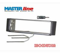MASCHERINA RADIO UN DIN PER SMART FORTWO FINO 2007. CHIAVETTE E SPINOTTO GRIGIA