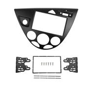 Mascherina Stereo 2 DIN Per Ford Per Focus Per Fiesta 1998-2006, Con Cornice Per Radio, Lettore DVD, Lettore CD E GPS Montaggio Autoradio(LHD black,173x98mm)