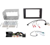 Mascherina telaio kit doppio 2 Din AUDI A4 B7 2005 a 2007 con comandi al volante