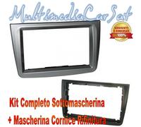 Mascherine Cambio Autoradio Alfa Mito Doppio Din Grigio Opaco 3433DDGO